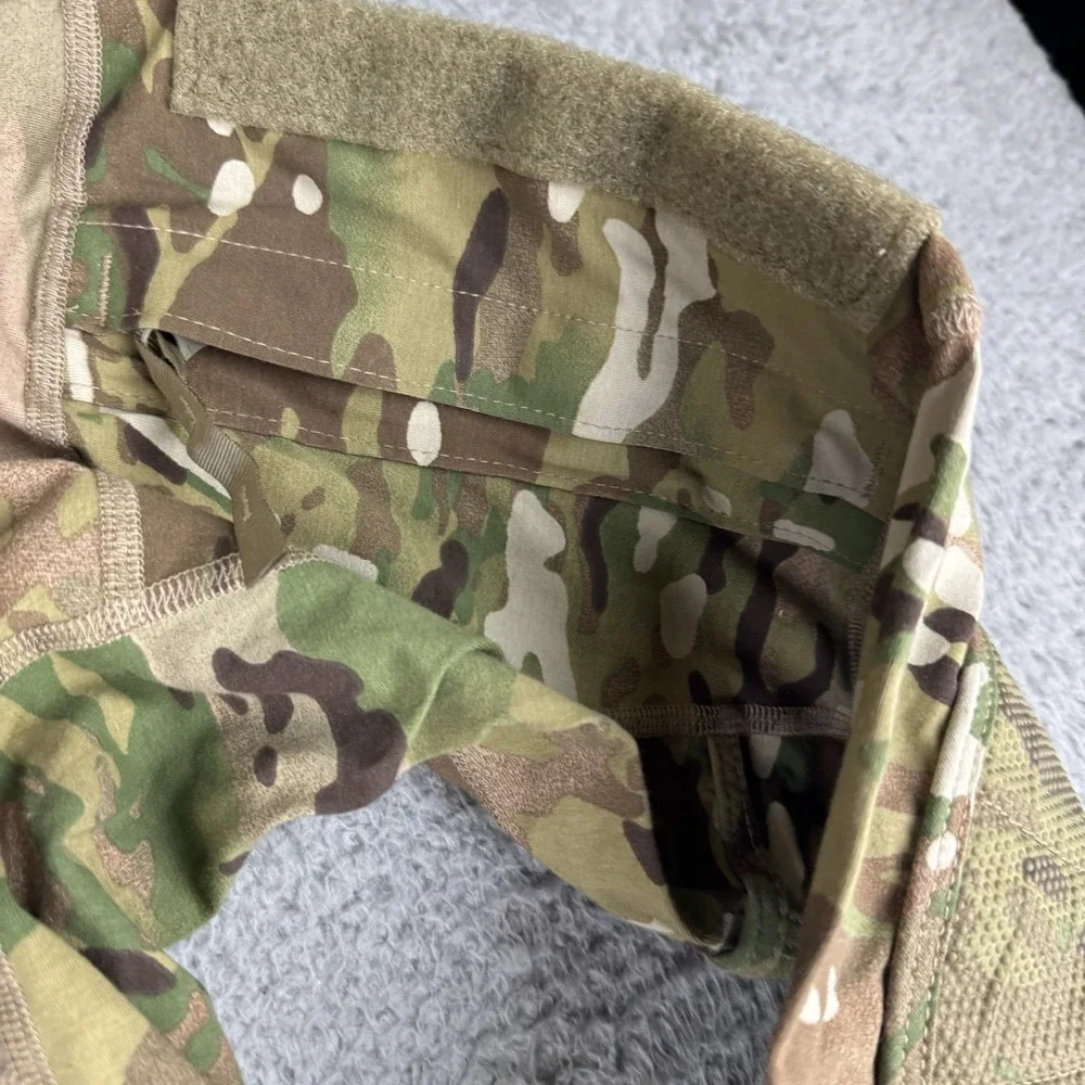 US Army Combat Shirt Mens Large Flame Resistant Long Sleeve Military Multicam